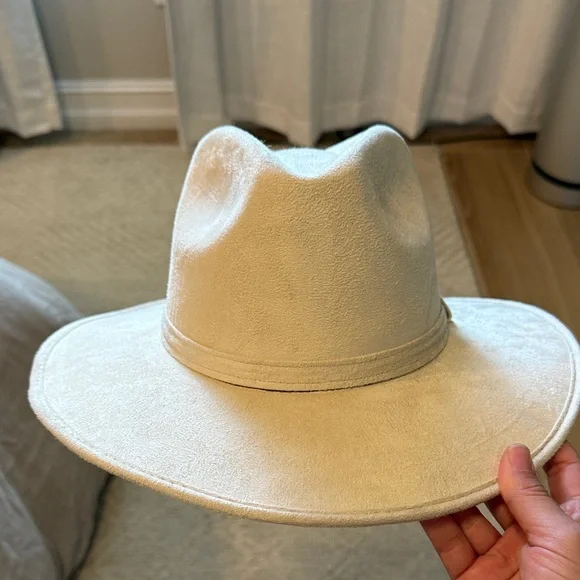 Cream Wide Brim Hat - Picture 4 of 7